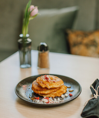 Apple fritters - an old Austrian sweet dish.